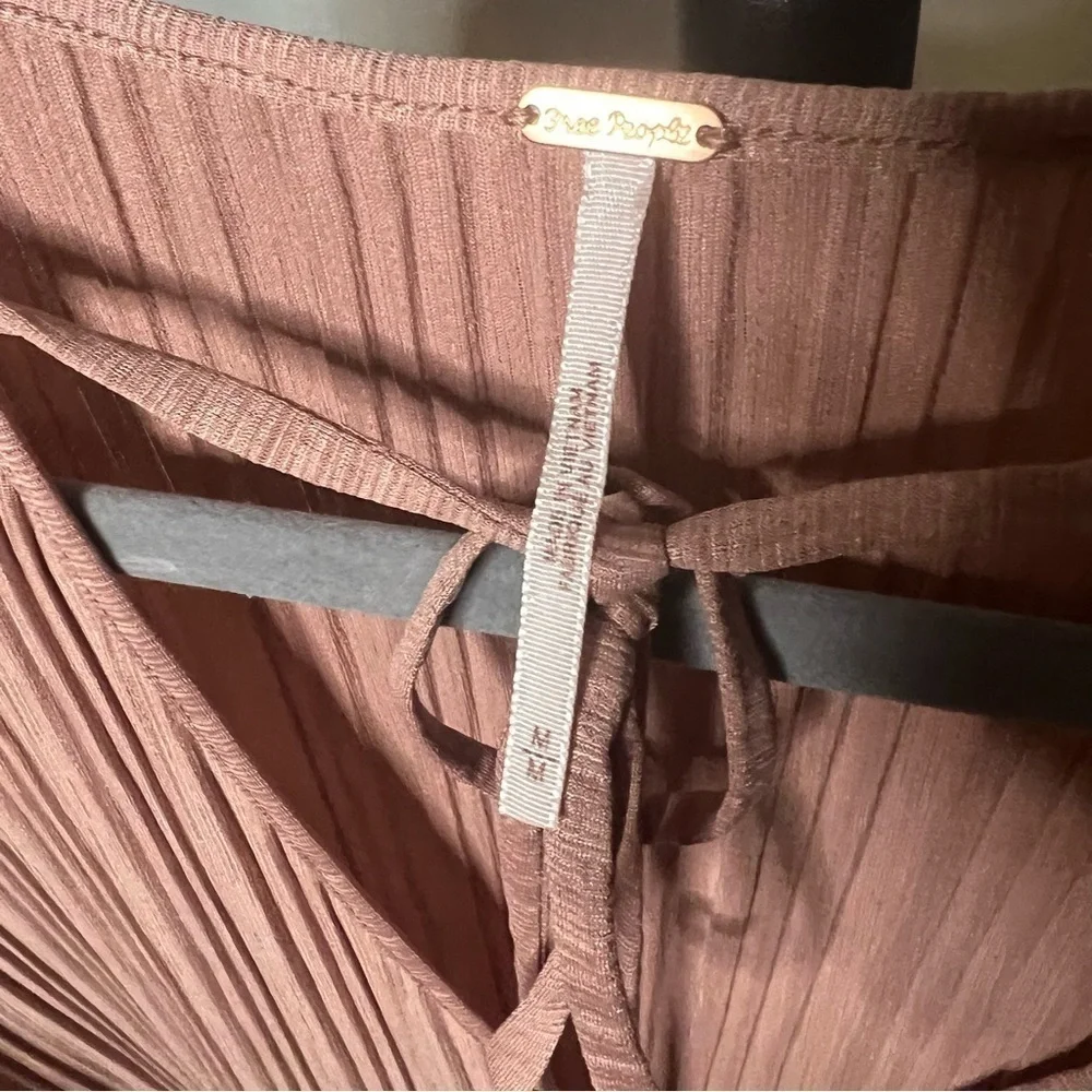Free People Can’t Help It Clay Pink Mini Dress Medium - Picture 7 of 15